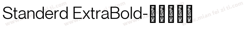 Standerd ExtraBold字体转换